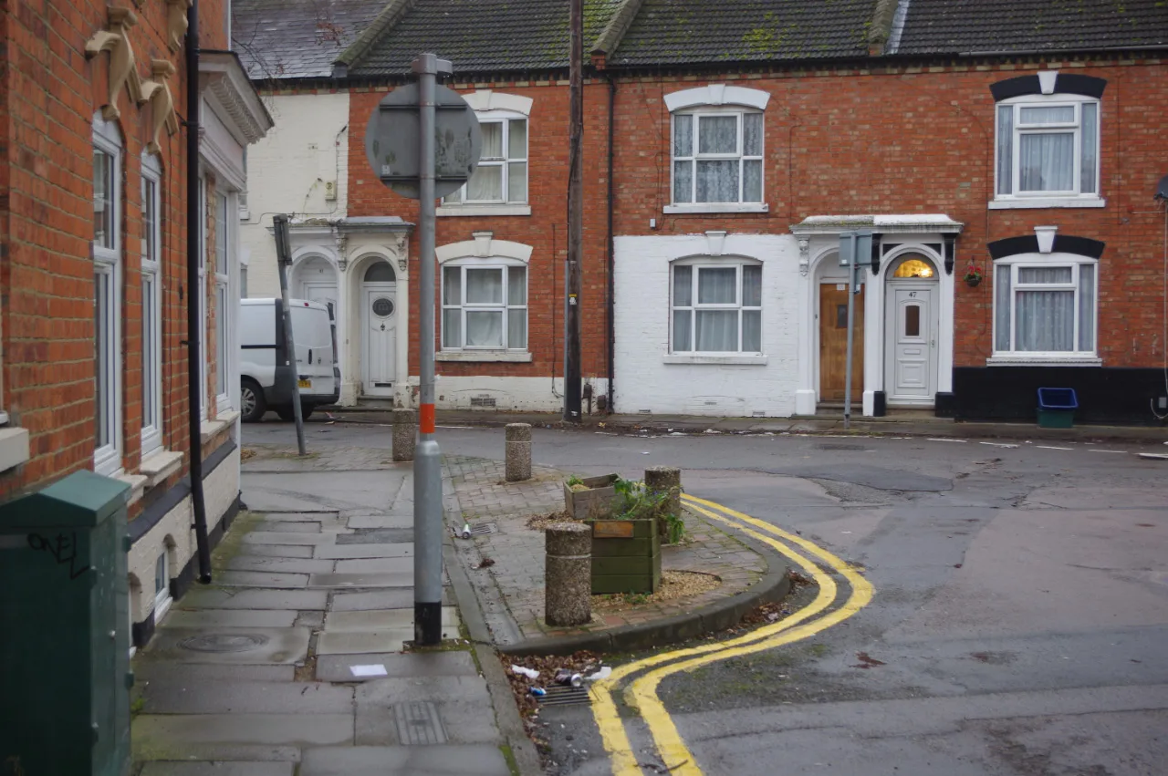 Terraced housing at Gray Street and Hunter Street, Northampton