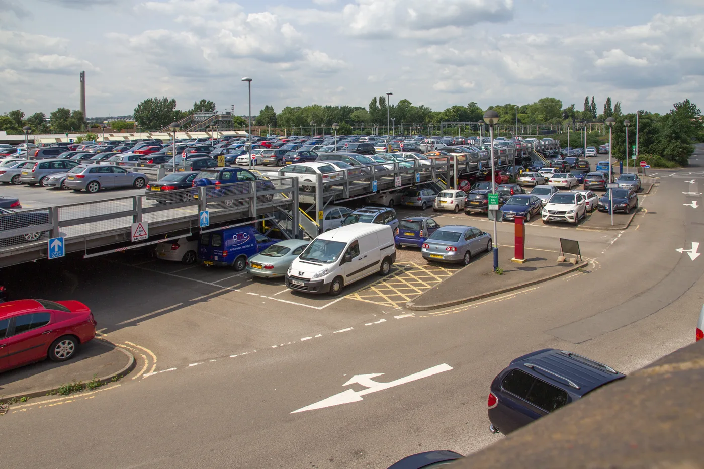 The car park at Northampton station, where a weekday arrival before 10am costs £12.80
